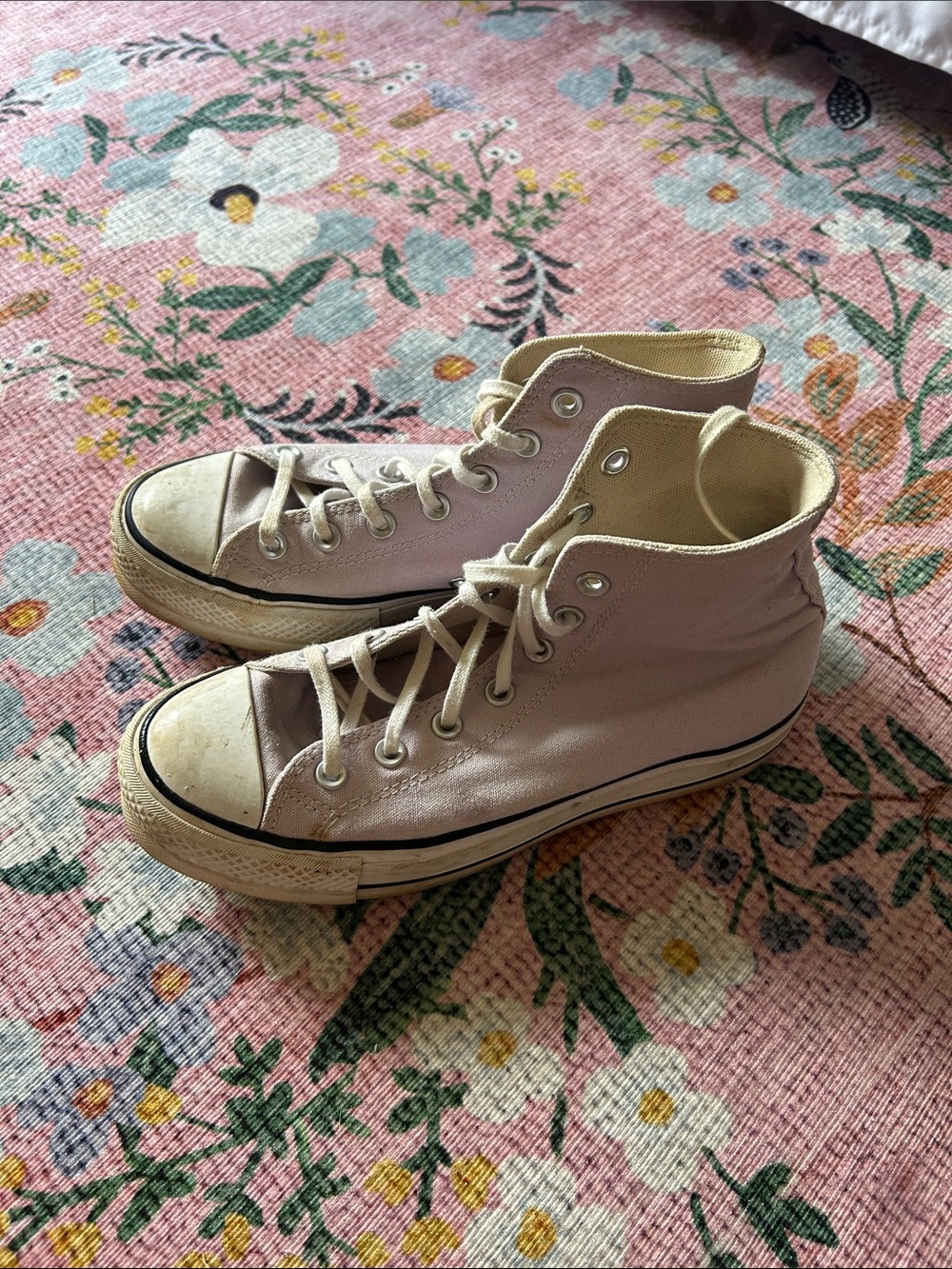 Platform Converse in Light Purple